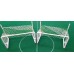 Subbuteo Andrew Table Soccer Professional Zeus II Goals with Green White Nets